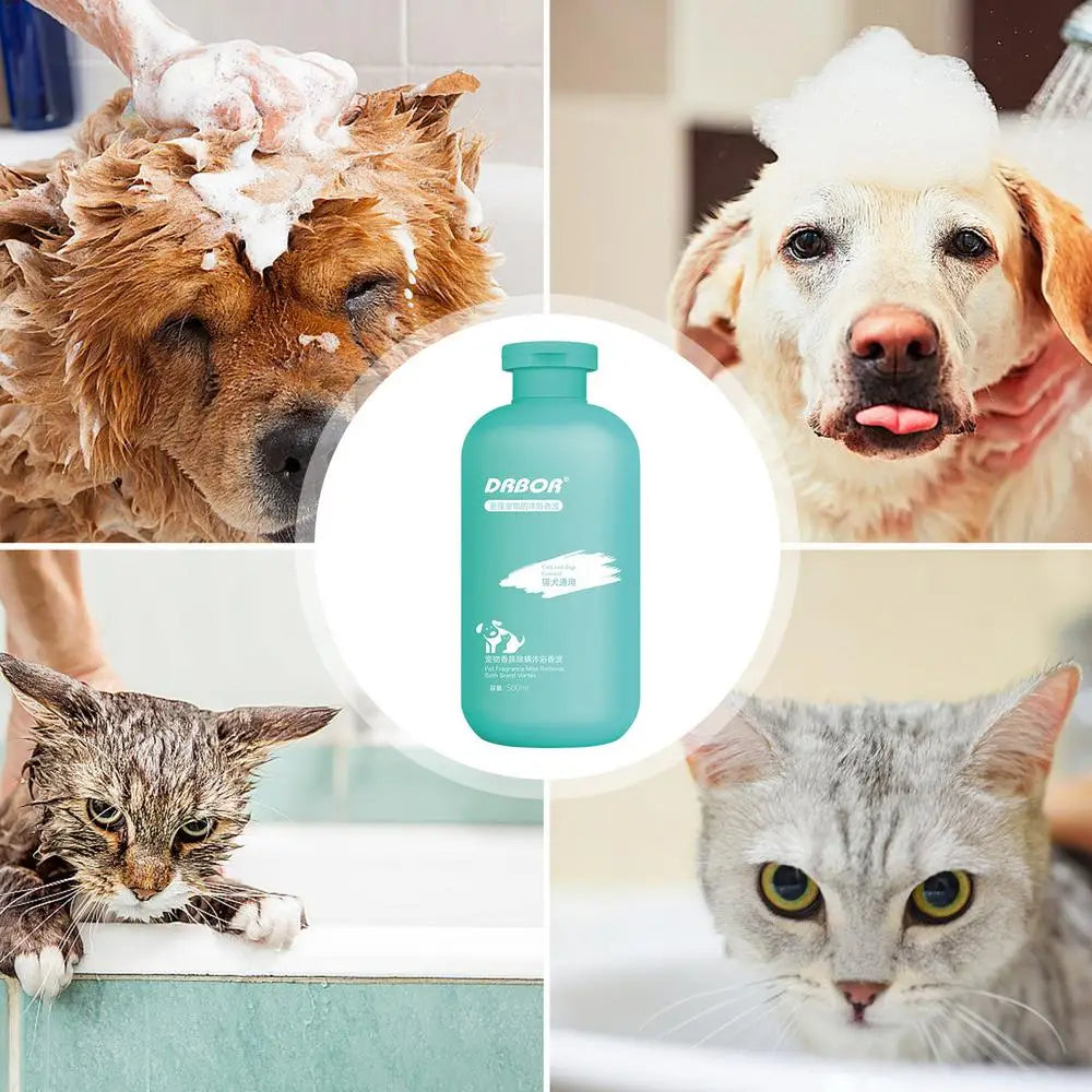 Pet Shampoo for Dogs Pet Bath Wash 500ml Fragrance Body Wash Dense Foaming Liquid Shampoo Moisturizing for Most Skin Types