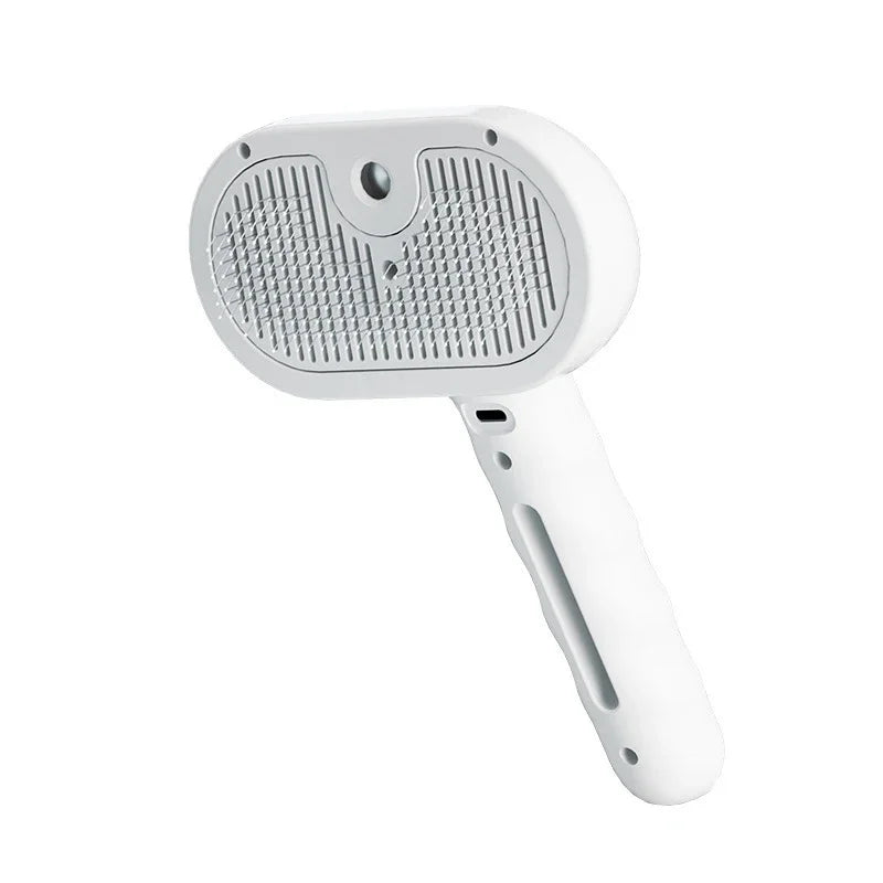 Pet Steam Massage Brush for Dogs and Cats Soft Round Head Hair Removal Comb with Spray Function Universal Grooming Tool