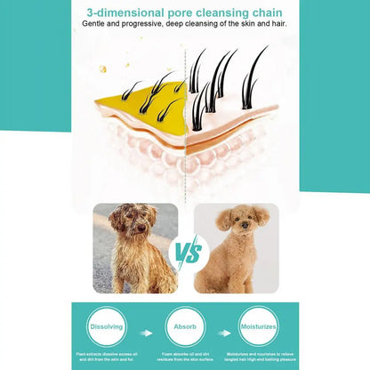 Pet Shampoo for Dogs Pet Bath Wash 500ml Fragrance Body Wash Dense Foaming Liquid Shampoo Moisturizing for Most Skin Types