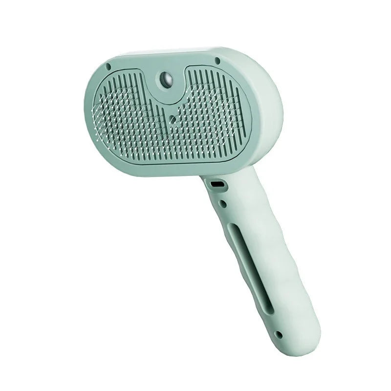 Pet Steam Massage Brush for Dogs and Cats Soft Round Head Hair Removal Comb with Spray Function Universal Grooming Tool